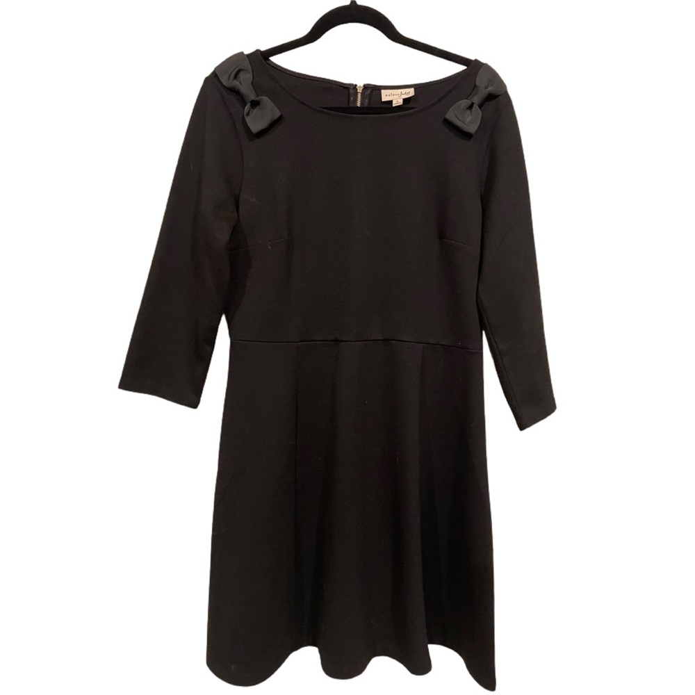 Maison Jules Bow-Shoulder Little Black Dress